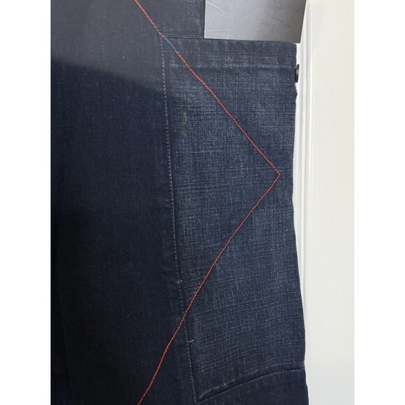 Vtg Marithe Francois Girbaud Dark-Wash Denim Pencil Flare Jean Skirt Size 31 NWT - Picture 5 of 12